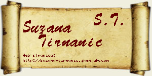 Suzana Tirnanić vizit kartica